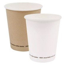 Conf 50 Bicchieri in carta 250ml avana Signor Bio