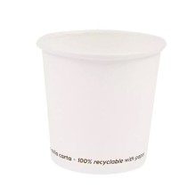 Conf 50 Bicchieri caffE' in carta 75ml bianco Signor Bio