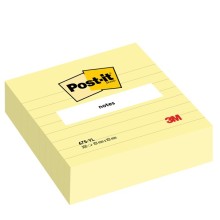 BLOCCO 300foglietti Post-it® Giallo Canary Formato XL100x100mm righe 675YL (Conf.12)