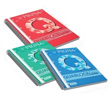 Blocco spiralato Quablock Evoluzion rinforzato 22x29,7cm 4fori 5mm 80gr 50fg Pig (Conf.20)