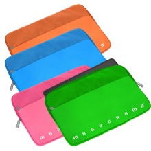 Porta laptop imbottito in tessuto colori assortiti Monocromo Pigna (Conf.12)