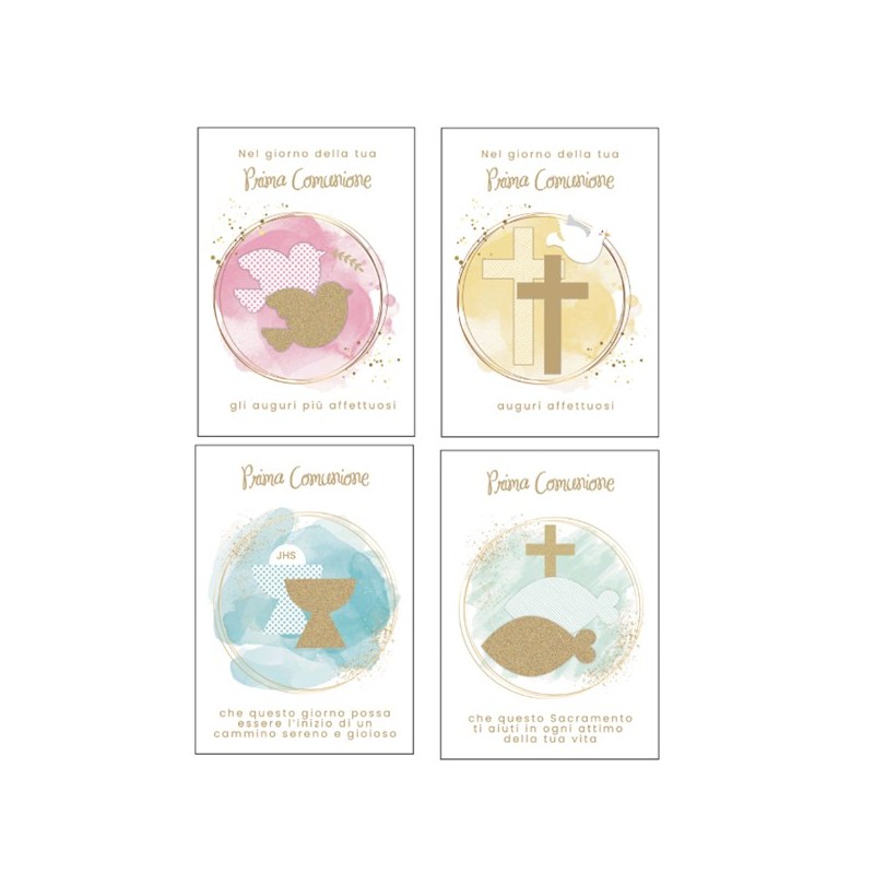 Biglietto Comunione fantasie assortite Rex Sadoch (Conf.12)