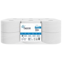 Carta igienica Centrefeed Mini Jumbo Ø19cm x 210m bianco Papernet (Conf.12)