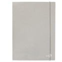 Cartellina 3 lembi con elastico dorso 1 cm, f.to A4 grigio chiaro BM (Conf.6)