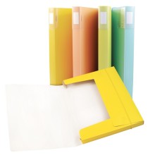 Cartella 3 lembi con elastico Spring dorso 3cm in PP 4 colori assortiti Colorosa (Conf.8)