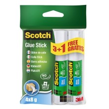 Promo pack 3+1 colle stick 8gr 6232S bianca permanente Scotch®
