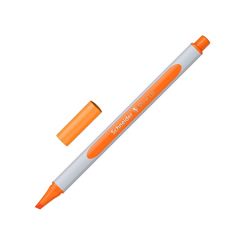Evidenziatore Shine-Up punta scalpello 1-4mm arancione Schneider (Conf.10)