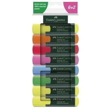 Astuccio 8 evidenziatori Textliner 48 superflourescente Faber Castell