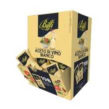 198 bustine monodose Aceto di vino bianco da 5ml - Biffi