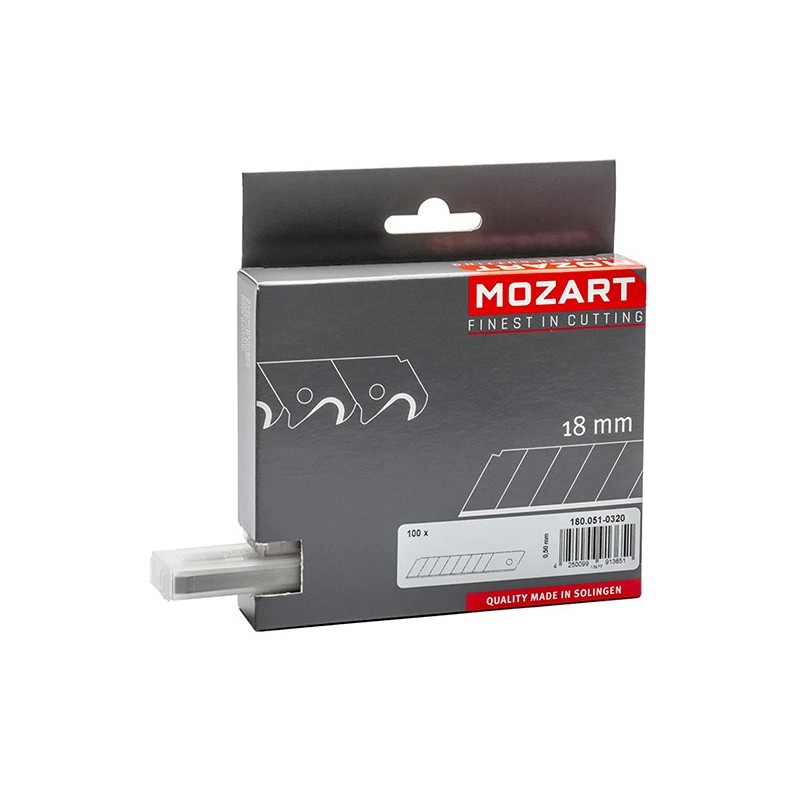Conf. 10 lame a spezzare 18mm in titanio Mozart