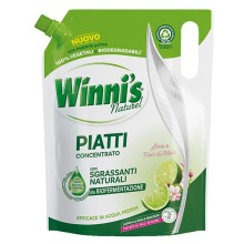Detersivo piatti concentrato ecoformato 900ml lime e fiori di mela Winni's
