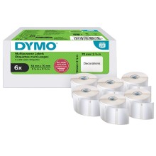 Value pack 6 rotoli etichette multiuso 54x70mm bianco (320 etic/rt) Dymo LW