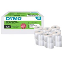 Value pack 12 rotoli etichette multiuso 19x51mm bianco (500 etic/rt) Dymo LW