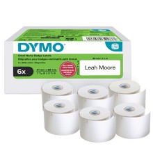 Value pack 6 rotoli etichette LW per nomi 41x89mm (300 etic/rt) Dymo LW