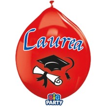 Busta 10 palloncini in lattice Ø26cm Laurea Big Party