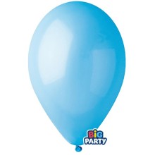 Busta 10 palloncini in lattice Ø30cm Celeste Big Party