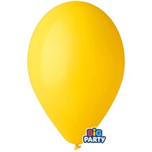 Busta 10 palloncini in lattice Ø30cm Giallo Big Party
