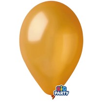 Busta 12 palloncini in lattice Ø26cm Metal Oro Big Party