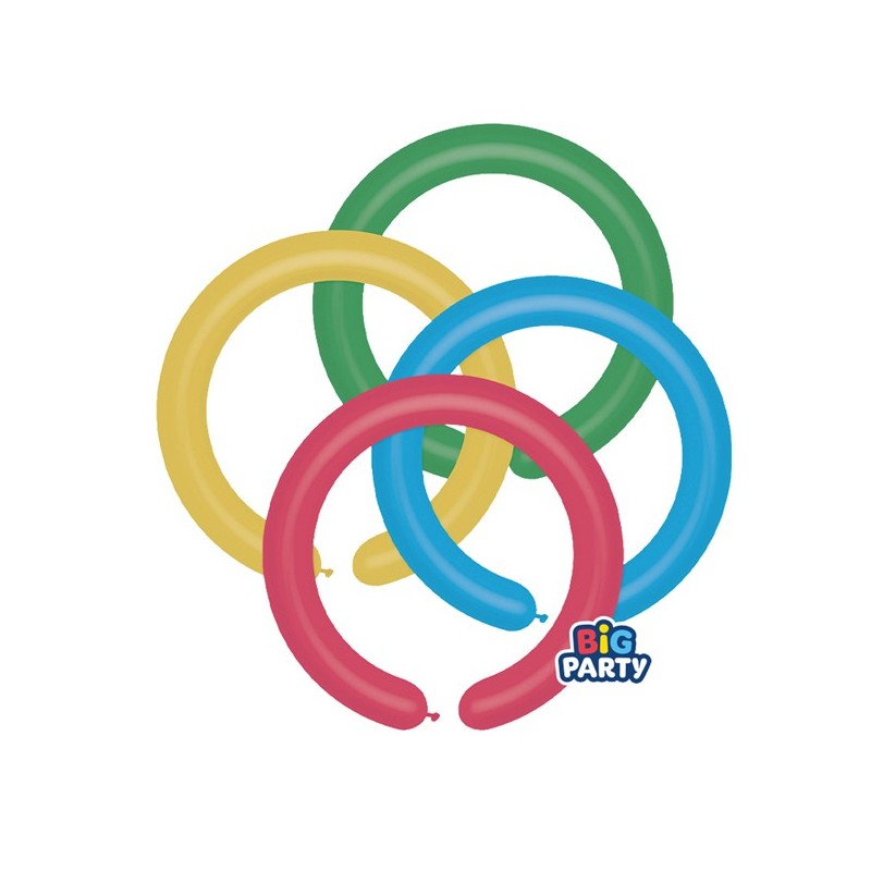 Busta 12 palloncini in lattice Ø5cm Modellabili Big Party