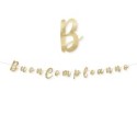Festone in cartoncino Buon compleanno Oro Big Party