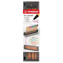 Click set 10 fineliner Stabilo Point 88 colori assortiti