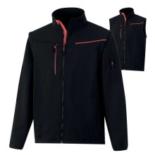 Softshell 2in1 Soccia tg XXL nero/rosso Deltaplus