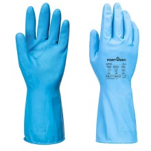 Conf 12 Guanti per alimenti tg M lattice azzurro Portwest