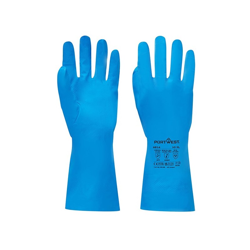 Guanti in nitrile tg XL azzurro Portwest (Conf.12)