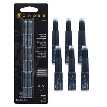 Scatola 6 cartucce inchiostro nero Cross