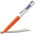 Penna a sfera Take 4 a quattro colori punta M fusto arancione fluo Schneider (Conf.10)