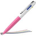 Penna a sfera Take 4 a quattro colori punta M fusto rosa fluo Schneider (Conf.10)