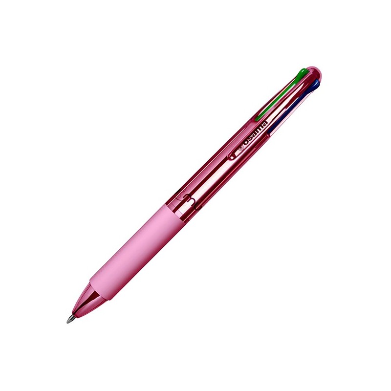 Penna sfera 4 colori 4 Multi 1.0mm Chrome rose pink OSAMA (Conf.12)