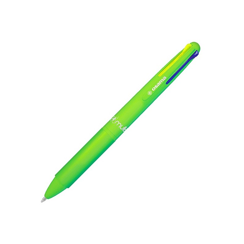 Penna sfera 4 colori 4 Multi 1.0mm verde neon OSAMA (Conf.12)