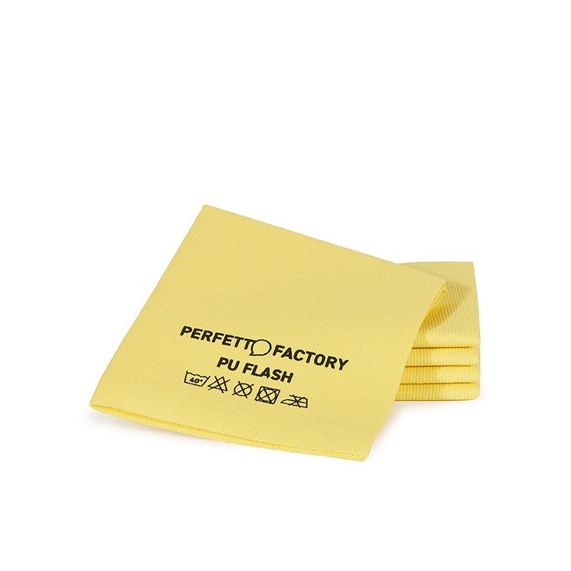 Conf 5 Panni in PU flash 34x36cm giallo Perfetto Factory
