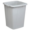 Bidone grigio DURABIN quadrato in PP con maniglie per il trasporto 90 lt Durable