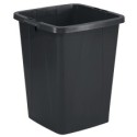 Bidone nero DURABIN quadrato in PP con maniglie per il trasporto 90 lt Durable
