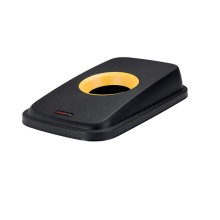 Coperchio per cestino SELECTO con foro nero/giallo Rotho
