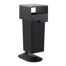 Portarifiuti coperto singolo su base con serratura e contenitore 73lt Stilcasa