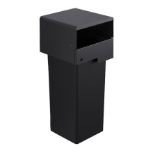 Portarifiuti murale coperto singolo con serratura e contenitore 73lt Stilcasa