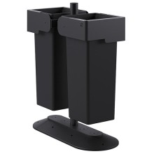 Portarifiuti doppio su base con contenitori 53+53lt Stilcasa