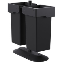 Portarifiuti doppio su base con contenitori 73+73 lt Stilcasa