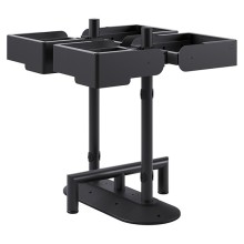 Portarifiuti quadruplo su base con reggisacco 120+120+120+120lt Stilcasa