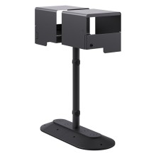 Portarifiuti coperto doppio su base con serratura reggisacco 90+90lt Stilcasa