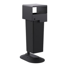 Portarifiuti coperto singolo su base con serratura e contenitore 53lt Stilcasa