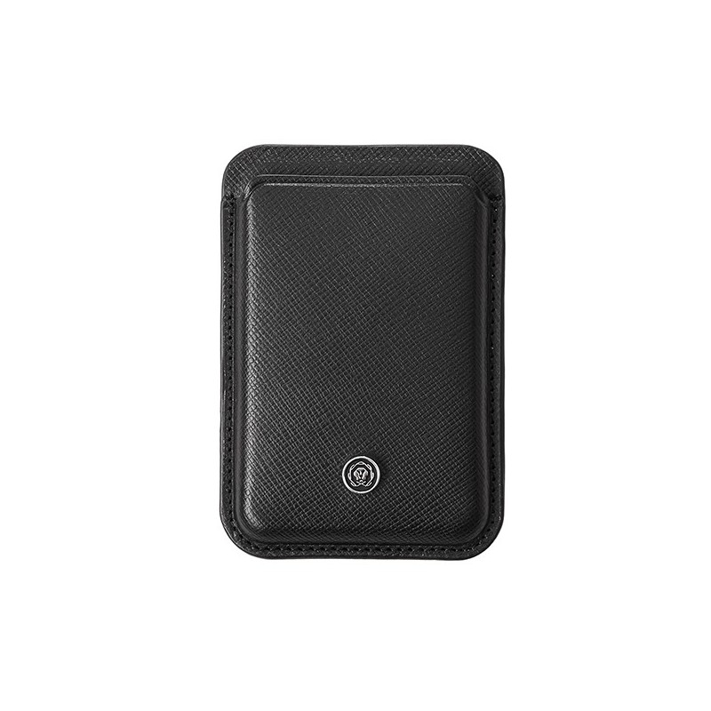 Portacarte magnetico vera pelle Saffiano nero Cross