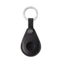 Portachiavi per Smart Tracker vera pelle Saffiano nero Cross