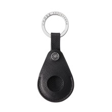 Portachiavi per Smart Tracker vera pelle Saffiano nero Cross