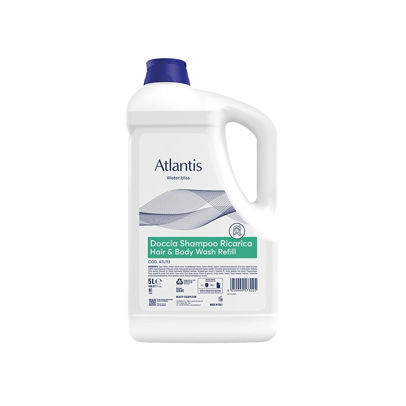 Ricarica doccia shampoo 2in1 Atlantis 5L Beauty Escape