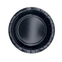 25 piatti piani Ø18cm Ecocolor biodegradabile nero Big Party