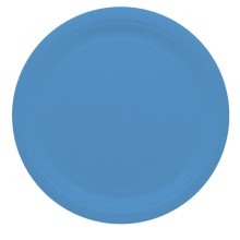 25 piatti piani Ø24cm Ecocolor biodegradabile turchese Big Party